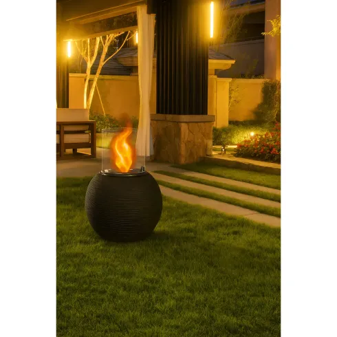 Camino Bioetanolo 1,5L Marrone Ø40 da Terra Fiamma Reale Portatile