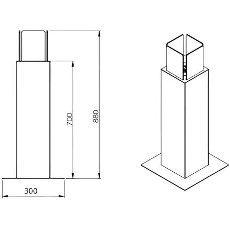 Camino a Bioetanolo a Colonna 70cm Nero 3kW da Giardino Moderno