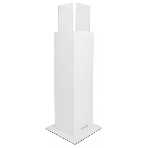 Camino a Bioetanolo a Colonna 70cm Bianco 3kW da Giardino Moderno