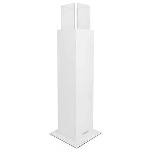 Camino a Bioetanolo a Colonna 110cm Bianco 3kW da Giardino Moderno