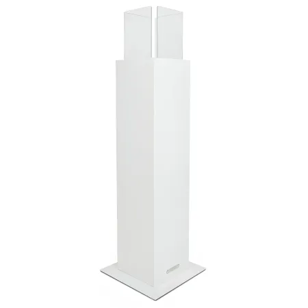 Camino a Bioetanolo a Colonna 110cm Bianco 3kW da Giardino Moderno