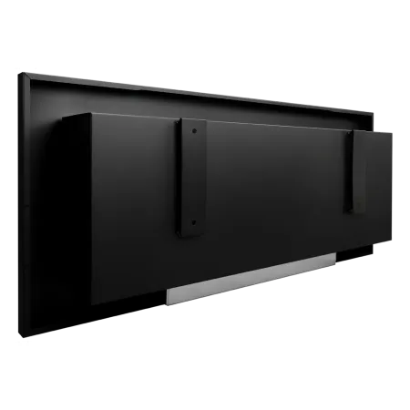Camino a Bioetanolo da Incasso 2,5kW Bianco Acciaio Inox 90x12x40 cm