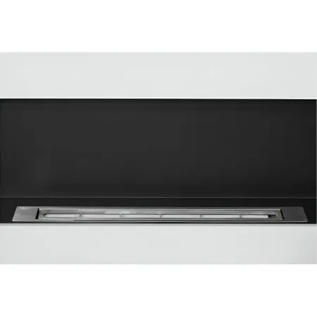 Camino Bioetanolo da Parete 2,5 KW Bianco Fiamma Reale Lana di Roccia