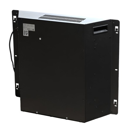 Insero Camino Elettrico da Incasso 1800 W Termostato Digitale Nero