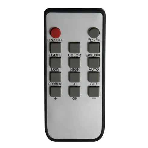 Camino Elettrico da Parete 1800 W Vetro Temperato LED Telecomando
