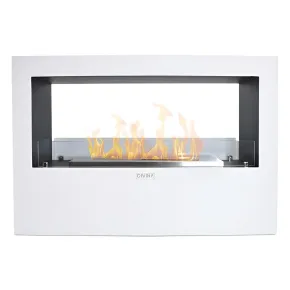 Camino a Bioetanolo 4,5L Bianco da Appoggio 4kW da Interno Esterno