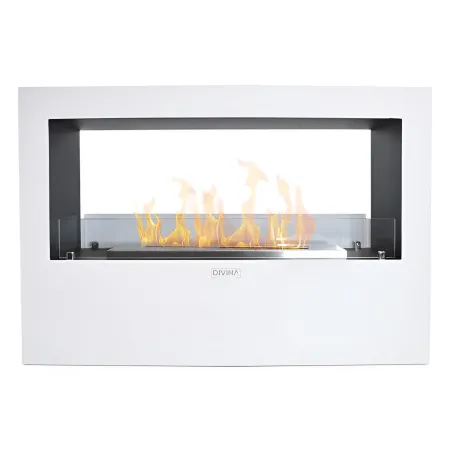 Camino a Bioetanolo 4,5L Bianco da Appoggio 4kW da Interno Esterno