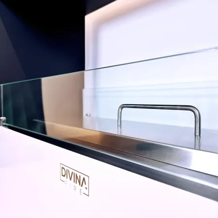 Camino a Bioetanolo 4,5L Bianco da Appoggio 4kW da Interno Esterno