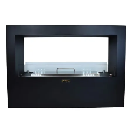 Camino a Bioetanolo 4,5L Nero da Appoggio 4kW da Interno Esterno