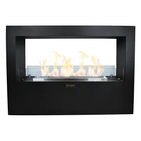 Camino a Bioetanolo 4,5L Nero da Appoggio 4kW da Interno Esterno