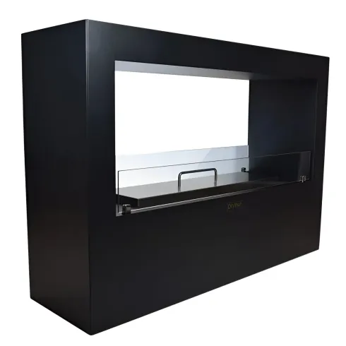 Camino a Bioetanolo 4,5L Nero da Appoggio 4kW da Interno Esterno