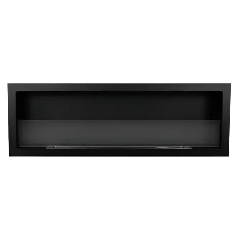 Camino Ecologico Bioetanolo 120x40 cm da Incasso a Parete Nero 3kW
