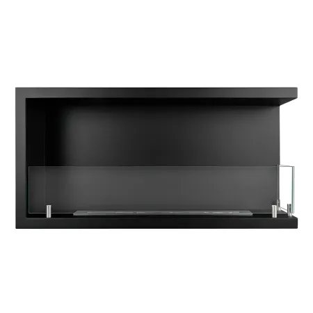 Camino a Bioetanolo 1,5L Nero Angolare a Destra da Incasso 90x45 cm