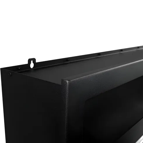 Camino a Bioetanolo 1,5L Nero Angolare a Destra da Incasso 90x45 cm