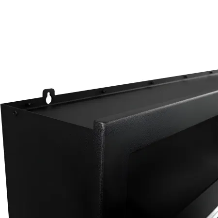 Camino a Bioetanolo 1,5L Nero Angolare a Destra da Incasso 90x45 cm