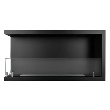 Camino a Bioetanolo 1,5L Nero Angolare a Sinistra da Incasso 90x45 cm