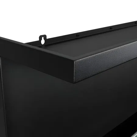 Camino a Bioetanolo 1,5L Nero Angolare a Sinistra da Incasso 90x45 cm