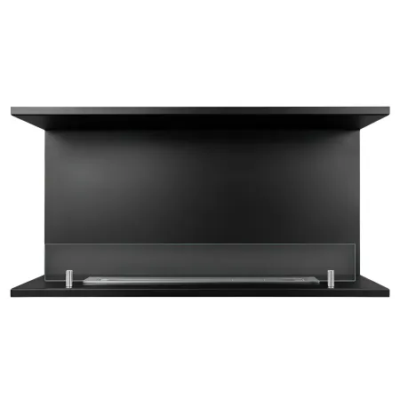 Camino a Bioetanolo Trifacciale da Incasso 90x45 cm 1,5L Nero 3kW