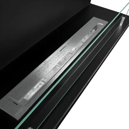 Camino a Bioetanolo Trifacciale da Incasso 90x45 cm 1,5L Nero 3kW