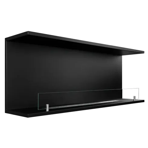 Camino a Bioetanolo Trifacciale da Incasso 120x45 cm 1,25L Nero 3kW