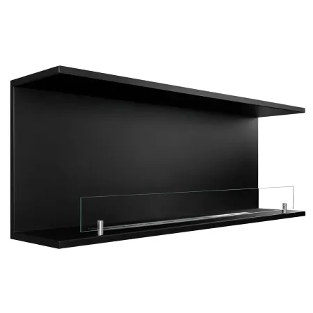 Camino a Bioetanolo Trifacciale da Incasso 120x45 cm 1,25L Nero 3kW