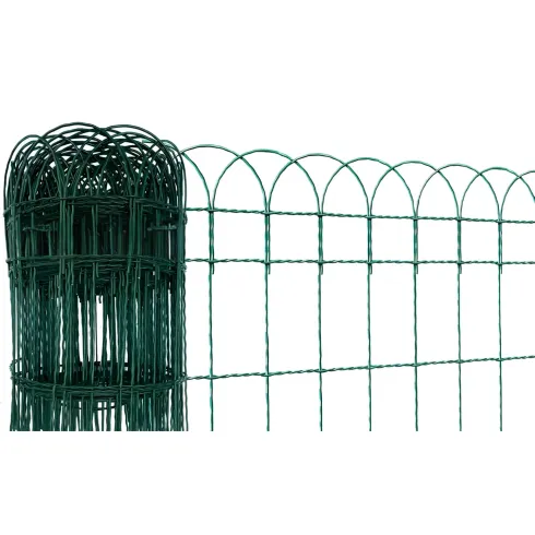 Rete Ornamentale Aiuola 90 cm Altezza Cavatorta Rotolo 25 Metri Zincato Verde