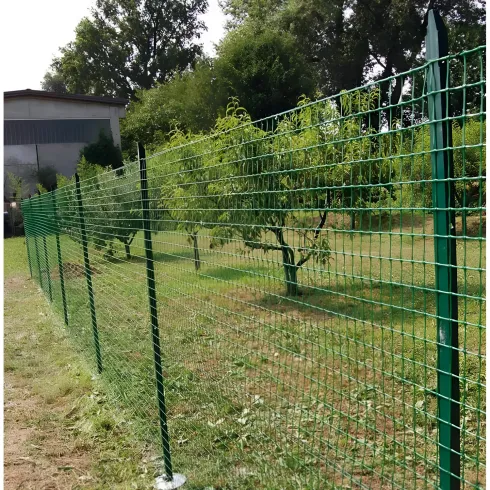 10 Paletti Recinzione 225 cm Ferro Plastificato Verde Pali per Rete da Giardino | BricoShop24