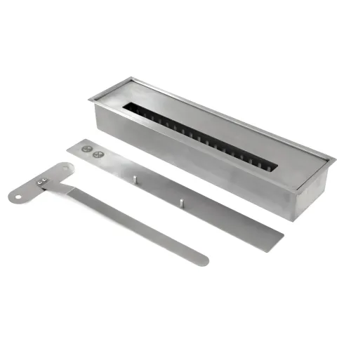 Camino a Bioetanolo 1,8L da Pavimento in Legno Bianco 3,4kW Soggiorno