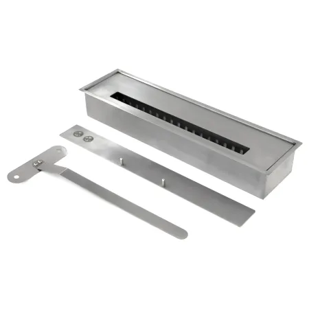 Camino a Bioetanolo 1,8L da Pavimento in Legno Bianco 3,4kW Soggiorno