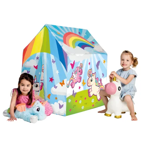 Tenda da Gioco per Bambini Casetta Unicorno per Cameretta da Interno
