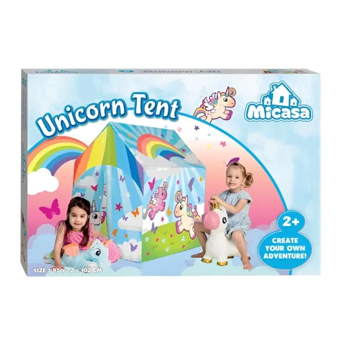 Tenda da Gioco per Bambini Casetta Unicorno per Cameretta da Interno