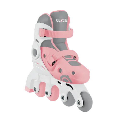 Pattini per Bambini 2 in 1 Regolabili Taglia 26–29 Rosa Pastello