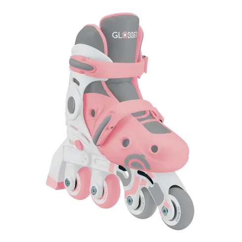 Pattini per Bambini 2 in 1 Regolabili Taglia 26–29 Rosa Pastello
