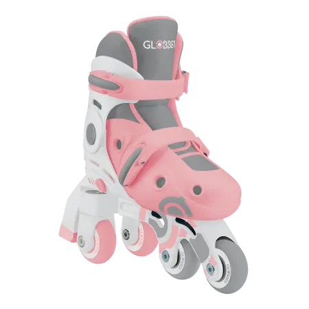 Pattini per Bambini 2 in 1 Regolabili Taglia 26–29 Rosa Pastello