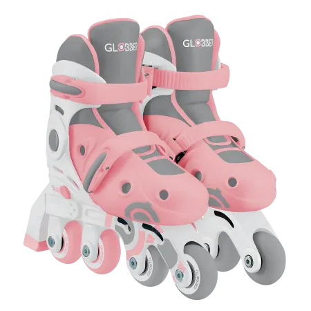 Pattini per Bambini 2 in 1 Regolabili Taglia 26–29 Rosa Pastello