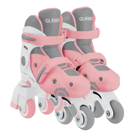 Pattini per Bambini 2 in 1 Regolabili Taglia 26–29 Rosa Pastello