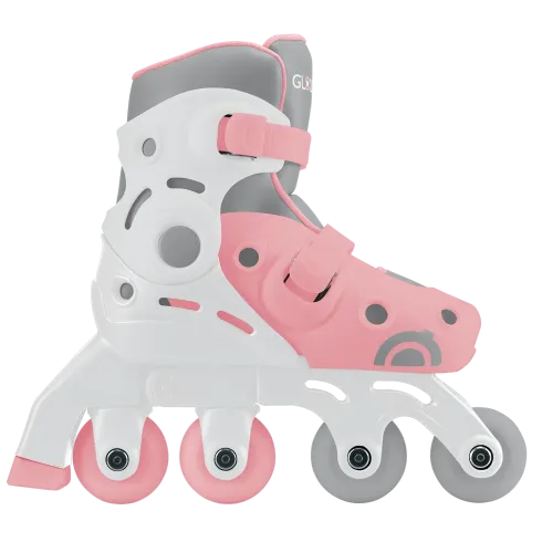 Pattini per Bambini 2 in 1 Regolabili Taglia 26–29 Rosa Pastello