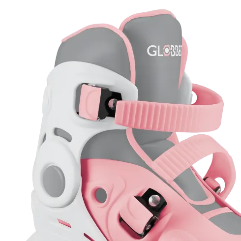 Pattini per Bambini 2 in 1 Regolabili Taglia 26–29 Rosa Pastello