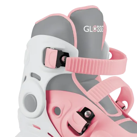 Pattini per Bambini 2 in 1 Regolabili Taglia 26–29 Rosa Pastello