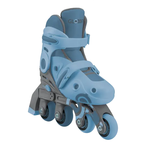 Pattini per Bambini 2 in 1 Regolabili Taglia 26–29 Celeste Pastello