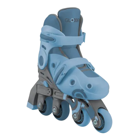 Pattini per Bambini 2 in 1 Regolabili Taglia 26–29 Celeste Pastello