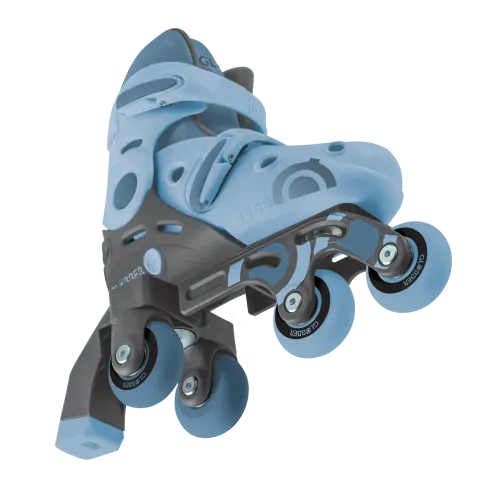 Pattini per Bambini 2 in 1 Regolabili Taglia 26–29 Celeste Pastello