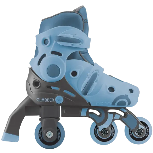 Pattini per Bambini 2 in 1 Regolabili Taglia 26–29 Celeste Pastello