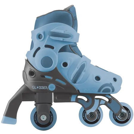 Pattini per Bambini 2 in 1 Regolabili Taglia 26–29 Celeste Pastello