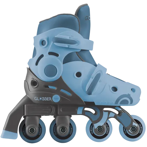 Pattini per Bambini 2 in 1 Regolabili Taglia 26–29 Celeste Pastello