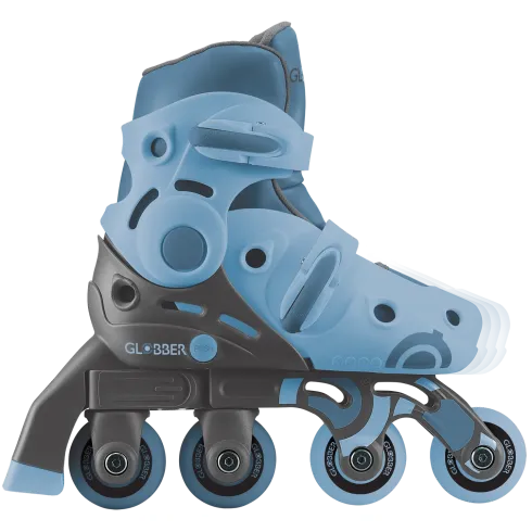 Pattini per Bambini 2 in 1 Regolabili Taglia 26–29 Celeste Pastello