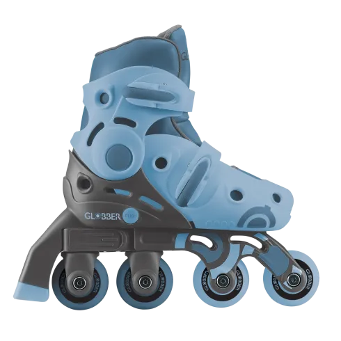 Pattini per Bambini 2 in 1 Regolabili Taglia 26–29 Celeste Pastello