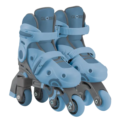 Pattini per Bambini 2 in 1 Regolabili Taglia 26–29 Celeste Pastello