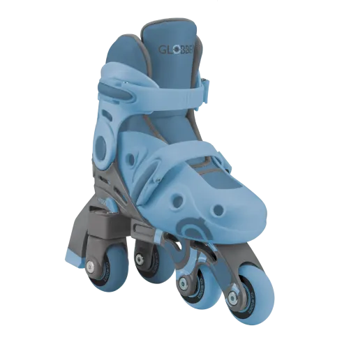 Pattini per Bambini 2 in 1 Regolabili Taglia 26–29 Celeste Pastello