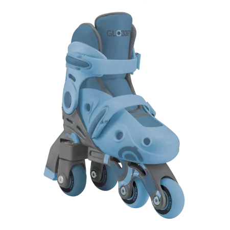Pattini per Bambini 2 in 1 Regolabili Taglia 26–29 Celeste Pastello